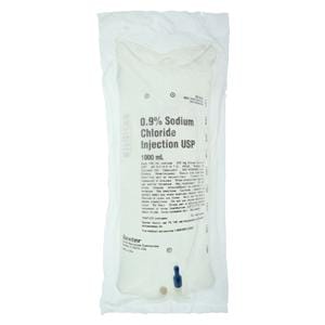 Viaflex IV Injection Solution Sodium Chloride 0.9% 1000mL Plastic Container Ea