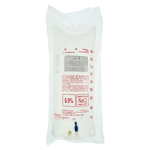 Irrigation Solution Sodium Chloride 0.9% 1000mL Uromatic Plastic Bag Ea, 14 EA/CA