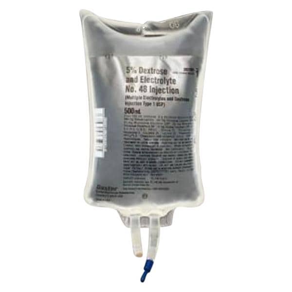 Viaflex IV Injection Solution Dextrose 5%/Electrolyte #48 500mL Plstc Cntn 24/Ca