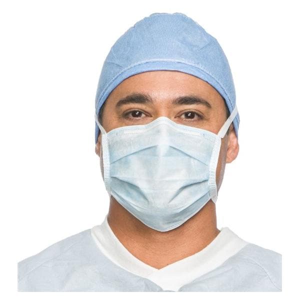 Professional Classic Tie On Mask Not ASTM Rated Blue 50/Bx, 6 BX/CA