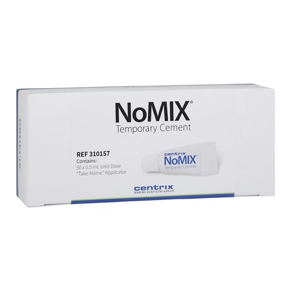 NoMIX Temporary Moisture-Activated Cement White Unit Dose Dispenser 50/Bx