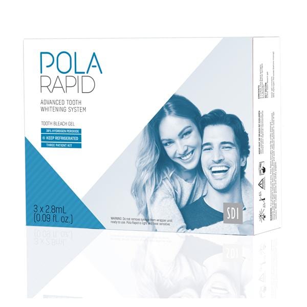 Pola Rapid In Office Tooth Whitening Kit 38% Hydrogen Peroxide 3 Patient Ea