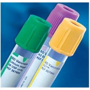 Vacutainer Venous Blood Collection Tube Royal Blue 13x100mm 6mL Plastic 100/Bx