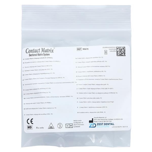 Contact Matrix Sectional Matrices Subgingival 50/Pk