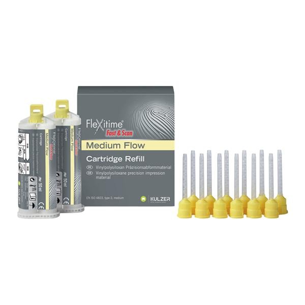 Flexitime Fast & Scan Impression Material Medium Flow Refill 2/Pk