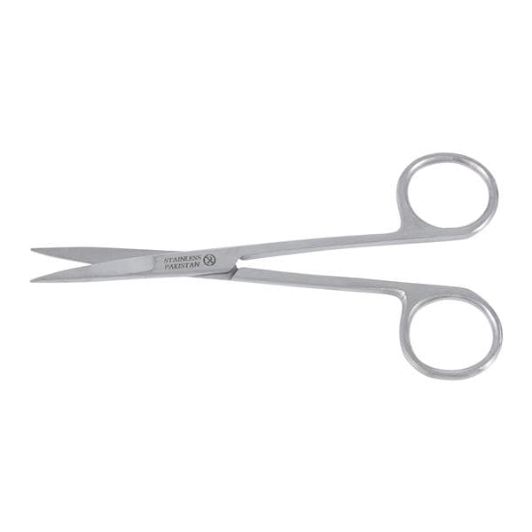 Econo Iris Surgical Scissors Straight 4-1/2" Stainless Steel NS Disp 12/Pk