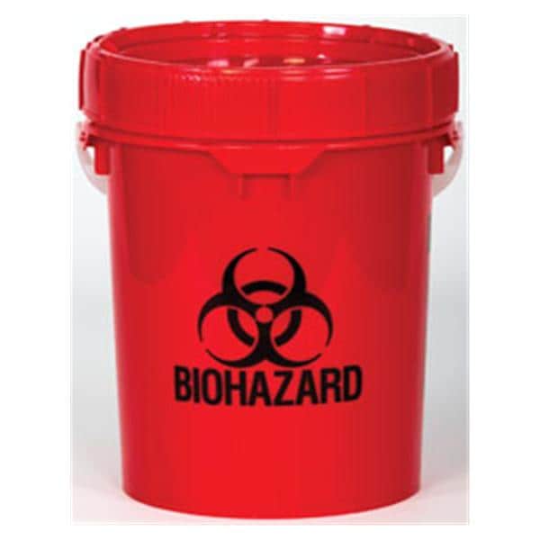 Waste Disposal Mailer System 17.5x13.75x14" Red Plastic Ea