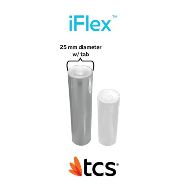iFlex by TCS Polyolefin Thermoplastic Flexible Dk Pnk Lrg 25mm Tab Crtrdg 5/Pk
