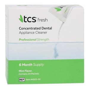 TCS Fresh Concentrated Dental Appliance Cleaner Professional Strength 24/Bx