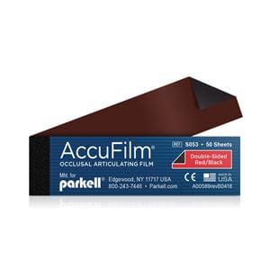 AccuFilm II Articulating Film Black / Red 2Sd Booklet 50 Strips/Book 5bks/Bx