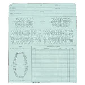 X-Ray Record Cards 258CE 5.25 in x 8.25 in 100/Pk