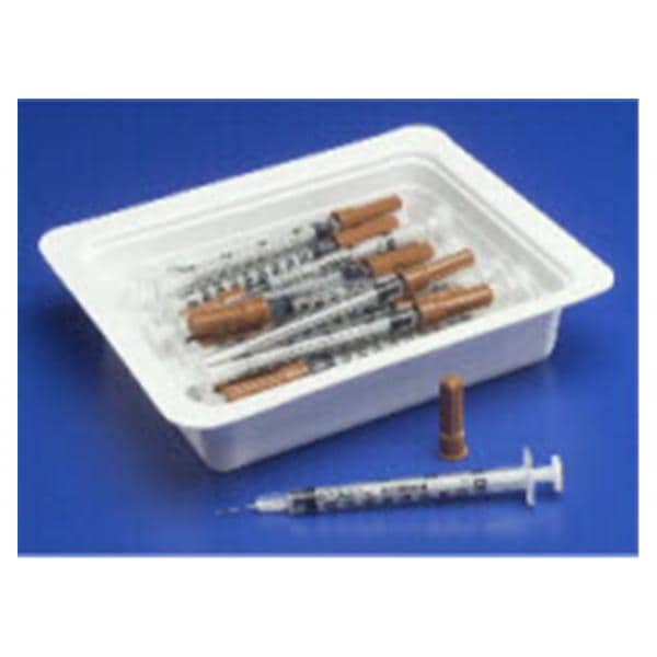 Monoject Allergy Syringe/Needle 28gx1/2" 1cc Conventional Low Dead Space 25/Bx, 40 BX/CA