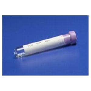 Monoject Venous Blood Collection Tube Lavender 5mL Silicone Stopper Glass 100/Bx, 10 BX/CA
