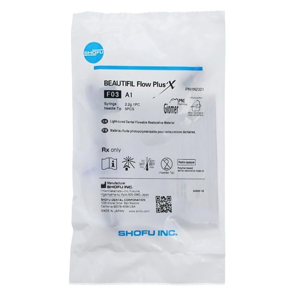 Beautifil Flow Plus X Flowable Composite A1 Multipurpose Syringe Refill Ea thumbnail 7
