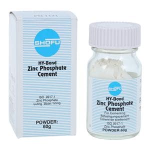 HY-Bond Zinc Phosphate Powder Cement White 60 Gm Refill 60gm/Ea
