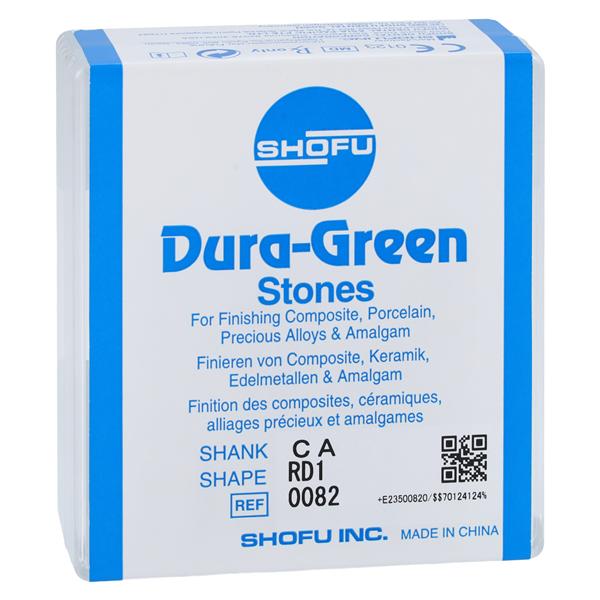 Dura-Green Mounted Stones Green 12/Pk