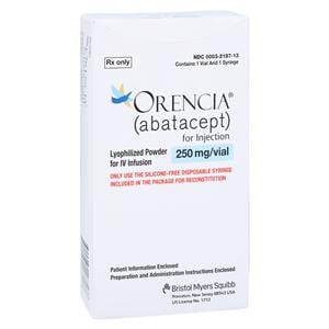 Orencia Injection 250mg/15mL SDV Each