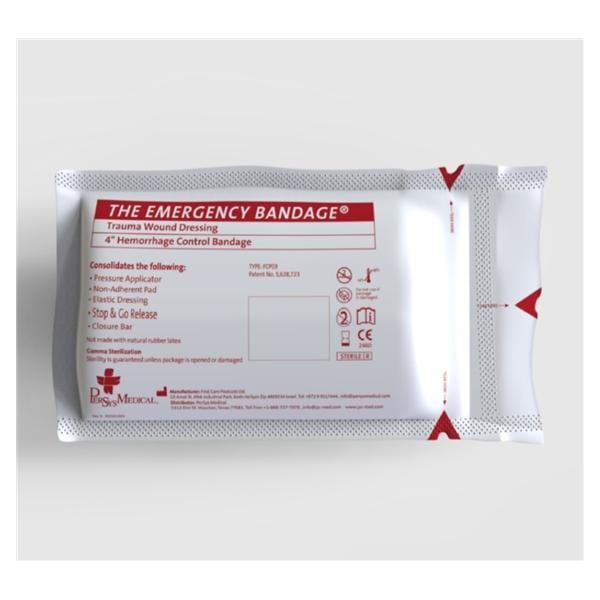 Emergency Bandage Trauma Bandage Elastic 4x63" White Sterile Ea, 150 EA/CA
