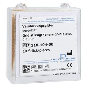 Plated Grid Strengtheners 0.4mm Thick 10/Bx