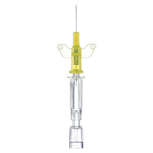 Introcan Safety IV Catheter Safety 24 Gauge 0.55" Yellow Straight 200/Ca