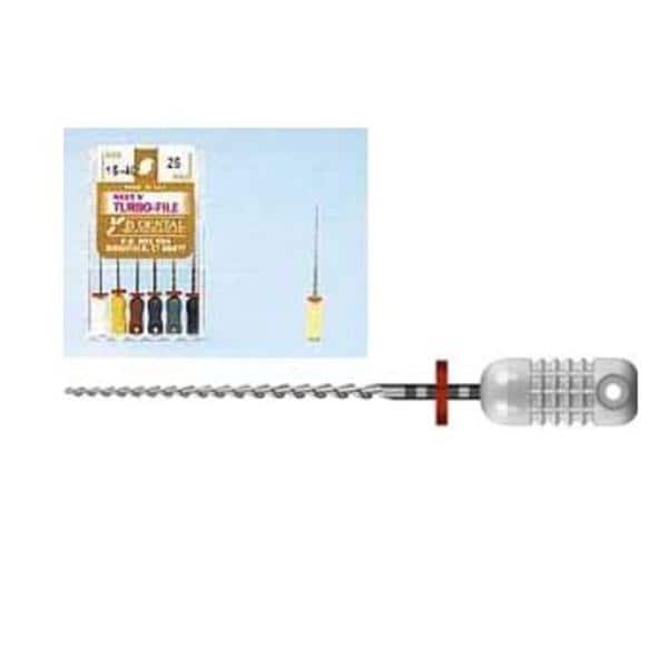 Mity Turbo File 31 mm Size 25 Nickel Titanium 0.02 6/Pk