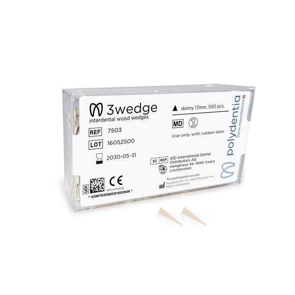 3Wedge Wedges Skinny 500/Pk thumbnail 2