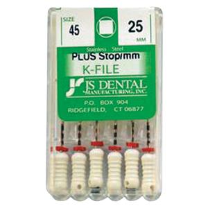 K-File Plus 25 mm Size 45 Stainless Steel White 0.02 6/Bx