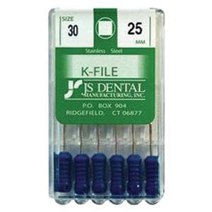 K-File 25 mm Size 30 Stainless Steel 0.02 6/Pk