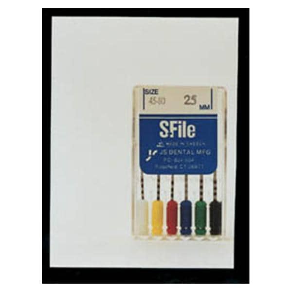 S-File 21 mm Size 45-80 Stainless Steel Assorted Assorted 0.02 6/Pk