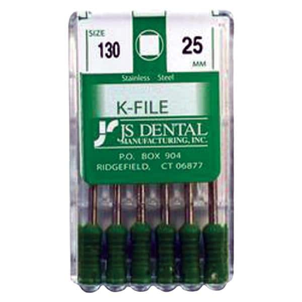 K-File 25 mm Size 130 Stainless Steel 0.02 6/Pk thumbnail 2