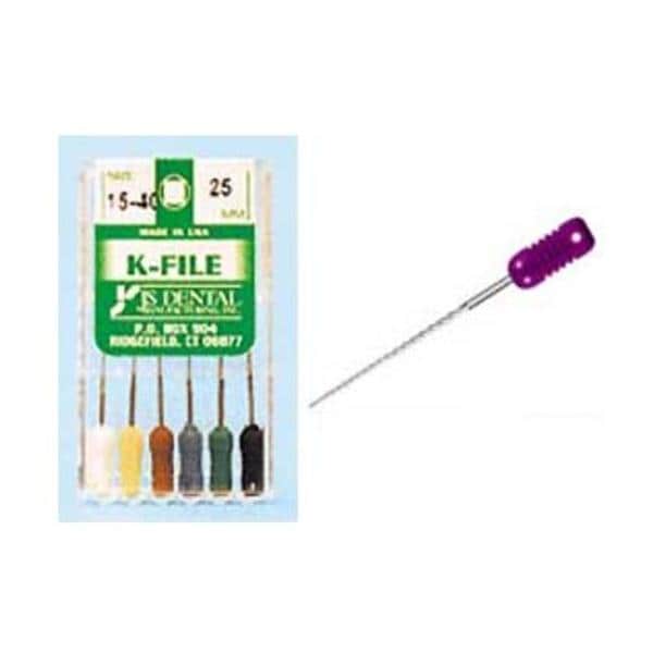 K-File 31 mm Size 100 Stainless Steel 0.02 6/Pk product image