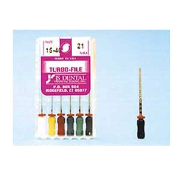 Turbo File 25 mm Size 35 Stainless Steel 0.02 6/Pk