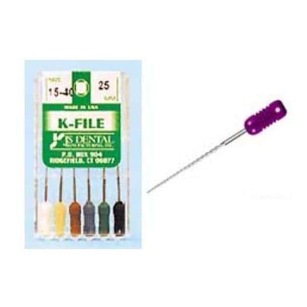 K-File 31 mm Size 55 Stainless Steel 0.02 6/Pk