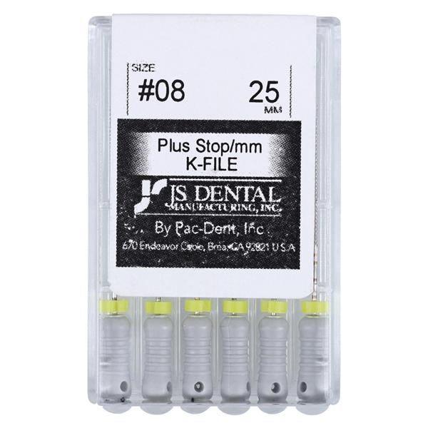 K-File Plus 25 mm Size 08 Stainless Steel 0.02 6/Bx