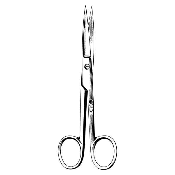 Operating Scissors Straight 6-1/2" Stainless Steel Non-Sterile Reusable Ea