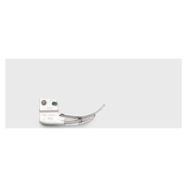 Green Standard Laryngoscope Blade MacIntosh #1 Fiber-Optic