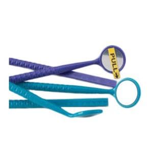 MillMirror Mouth Mirror Front Surface Turquoise Disposable 100/Pk