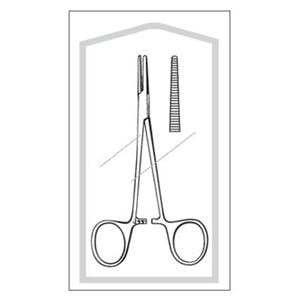 Econo Halsted Mosquito Hemostatic Forcep Straight 5" Stainless Steel Strl 50/Bx