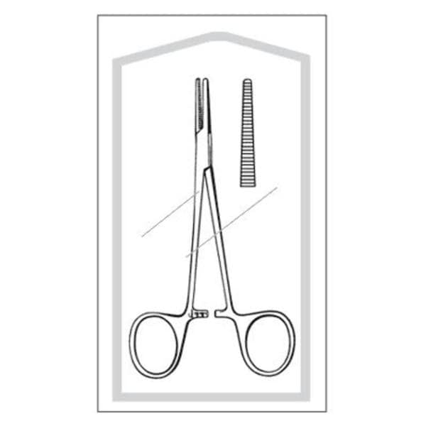 Econo Halsted Mosquito Hemostatic Forcep Straight 5" Stainless Steel Strl 50/Bx