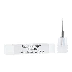 RazorSharp Tungsten Carbide Milling Bur 1.2mm 2 Flute Ball End Ea