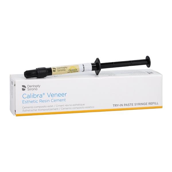 Calibra Veneer Resin Try-In Paste Cement Opaque 1.8 Gm Syringe Refill 2/PK thumbnail 3
