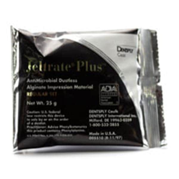 Jeltrate Plus Dust Free Alginate 21 Gm Pouch Package Reg St Non-Slumping 144/Pk