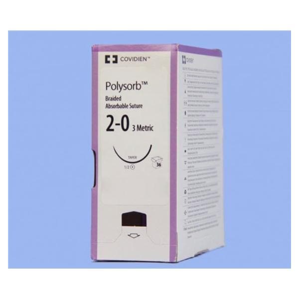 Polysorb Suture 2-0 30" Polyester Braid GS-23 Violet 36/Ca