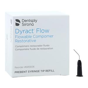 Dyractflow Prebent Syringe Tips Black 20 Gauge 50/Pk