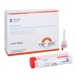 Reprosil Impression Material Cartridge 50 mL Light Body Refill 4/Pk