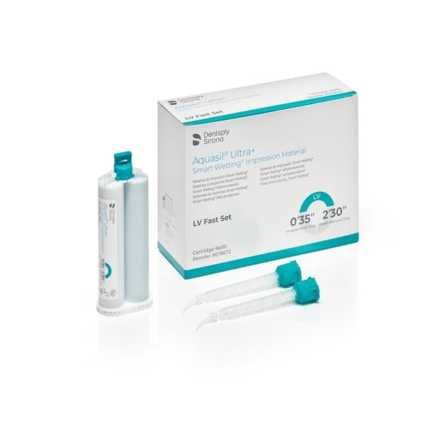 Aquasil Ultra+ Smart Wetting Impression Material Wsh Fst Set LV Unflvrd Rfl 4/Pk