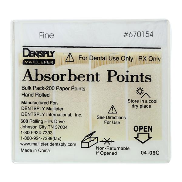 Absorbent Points 200/Bx