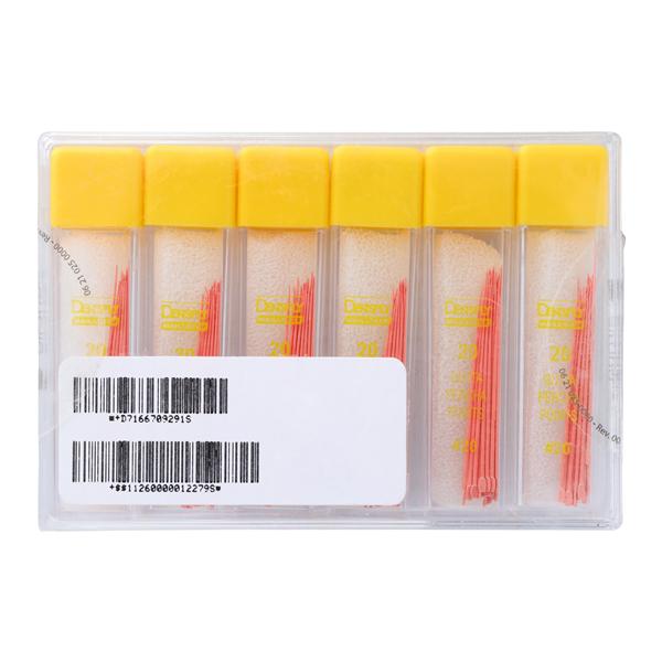 Hand Rolled Gutta Percha Points Size 20 Yellow 6Vls/Bx