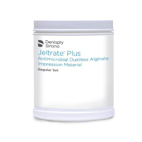 Jeltrate Plus Dust Free Alginate 1 Lb Canister Fast Set Non-Slumping 1Lb/Ea