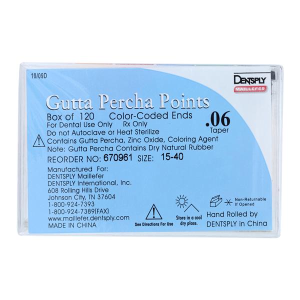 Tapered 670961 Hand Rolled Gutta Percha Points Henry Schein Dental